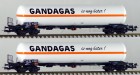 32119 LS Models Set of 2 pressurized gas Tank cars Gandagas